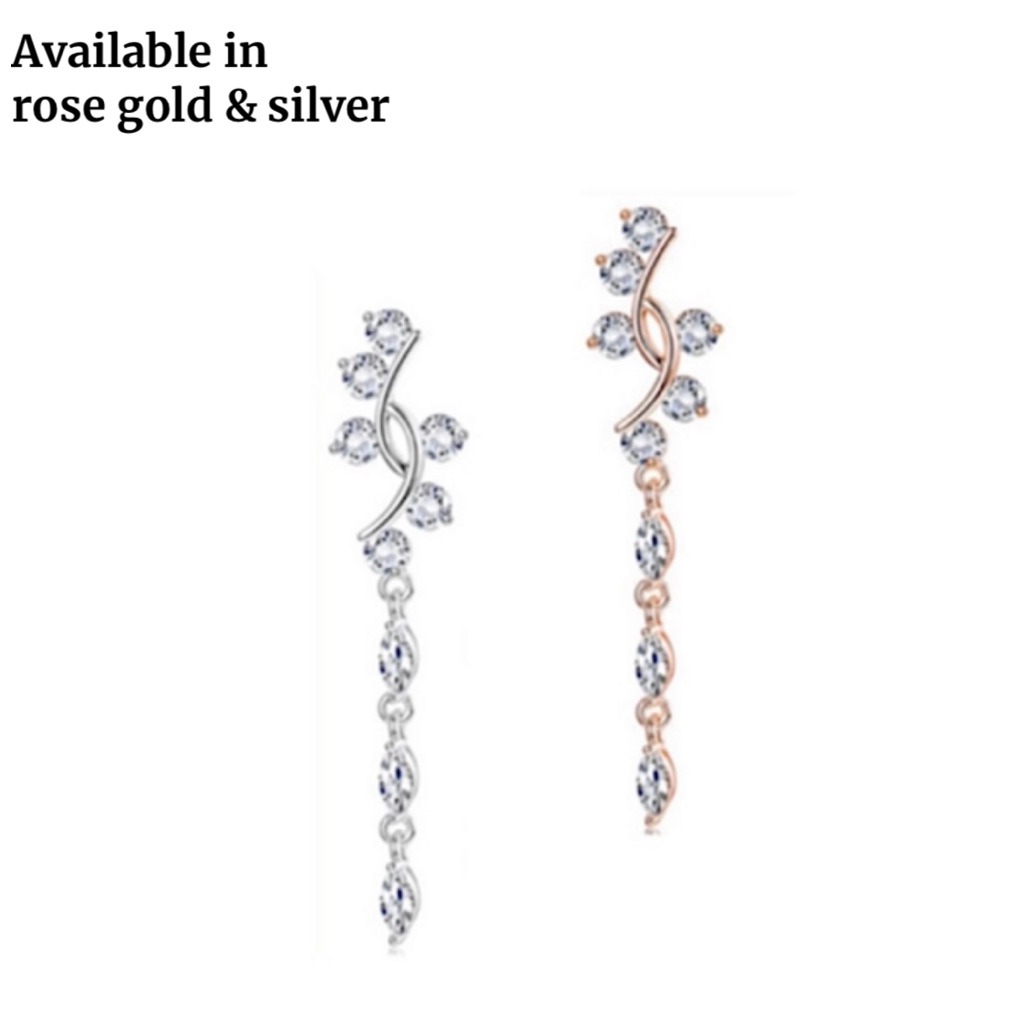 New Cz Reverse Dangle Belly Ring